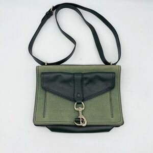 Rebecca Minkoff Vintage GREEN Envelope Crossbody/Shoulder Leather & Suede